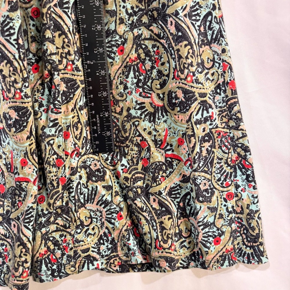 Sahalie Green Floral Swing Midi Dress Size Petite Large - Picture 7 of 9